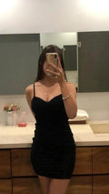 Little Black Bodycon Dress Sexy Homecoming Dress Y710 by simplepromdress
