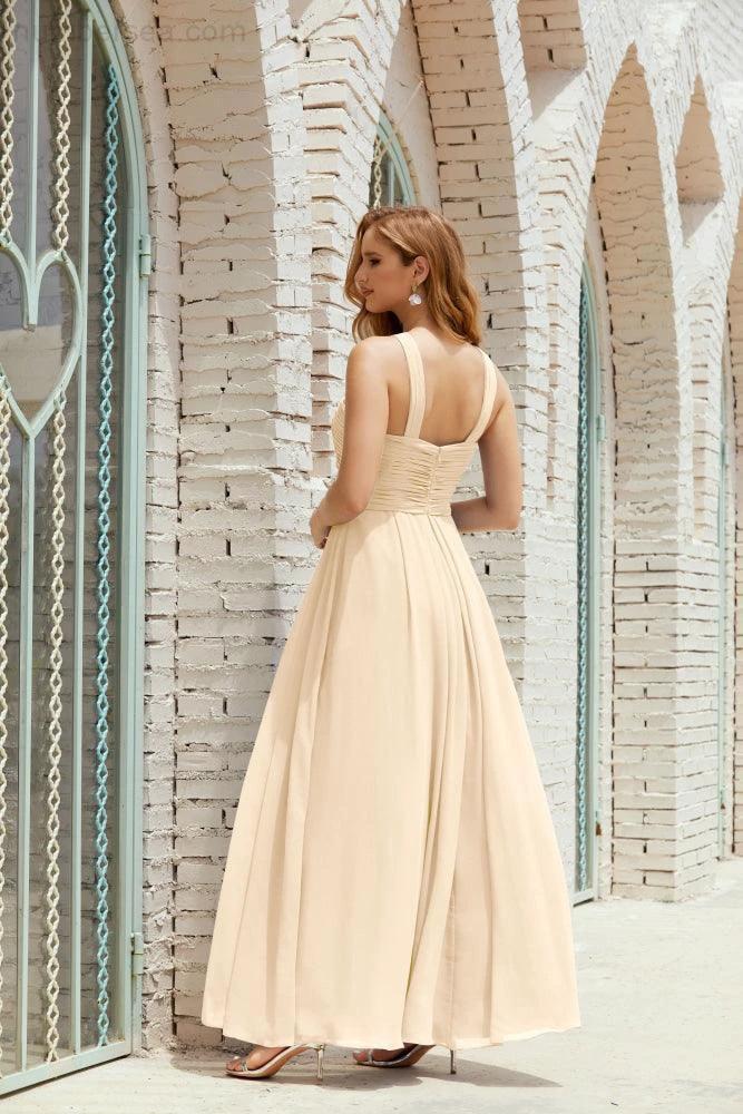 Halter Bridesmaid Dresses Formal Cocktail Prom Gown 28015 by numbersea