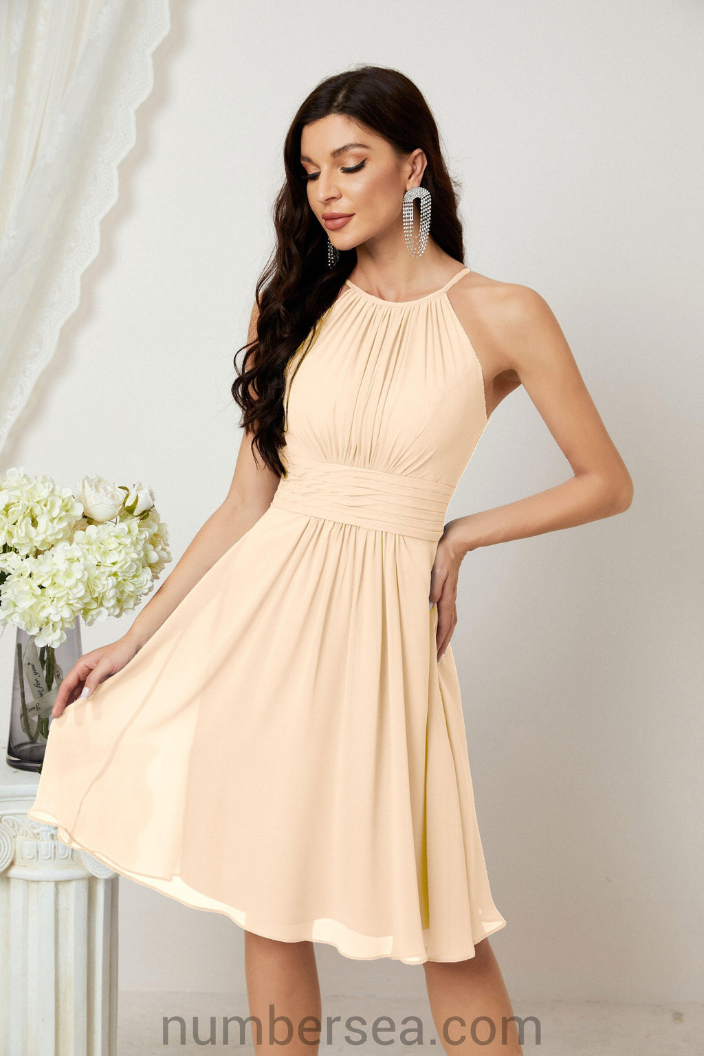 Halter Homecoming Dresses Formal Evening Party Cocktail Dress 28011 by numbersea