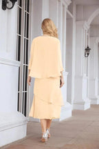 Sunnderly Two-Piece A-line Mother of The Bride Dress Formal Party Gown Dress SY28072 by numbersea