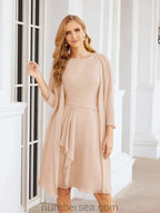 Sunnderly Mother of The Bride Dresses Prom Dress Casual Pleated Dress SY28065 by numbersea
