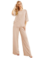 Sunnderly Elegant 2 Piece Mother of The Bride Dress Plus Size Pant Suits Ruffle Layers Sliver Housecoat SY28064 by numbersea