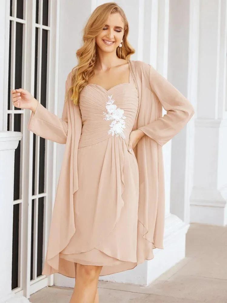 Sunnderly Mother of The Bride Groom Dresses Lace Appliques for Wedding Guest SY28066 by numbersea