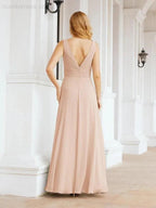 Numbersea Bridesmaid Dresses for Wedding Ruffles Long Formal Prom Gowns 28039 by numbersea