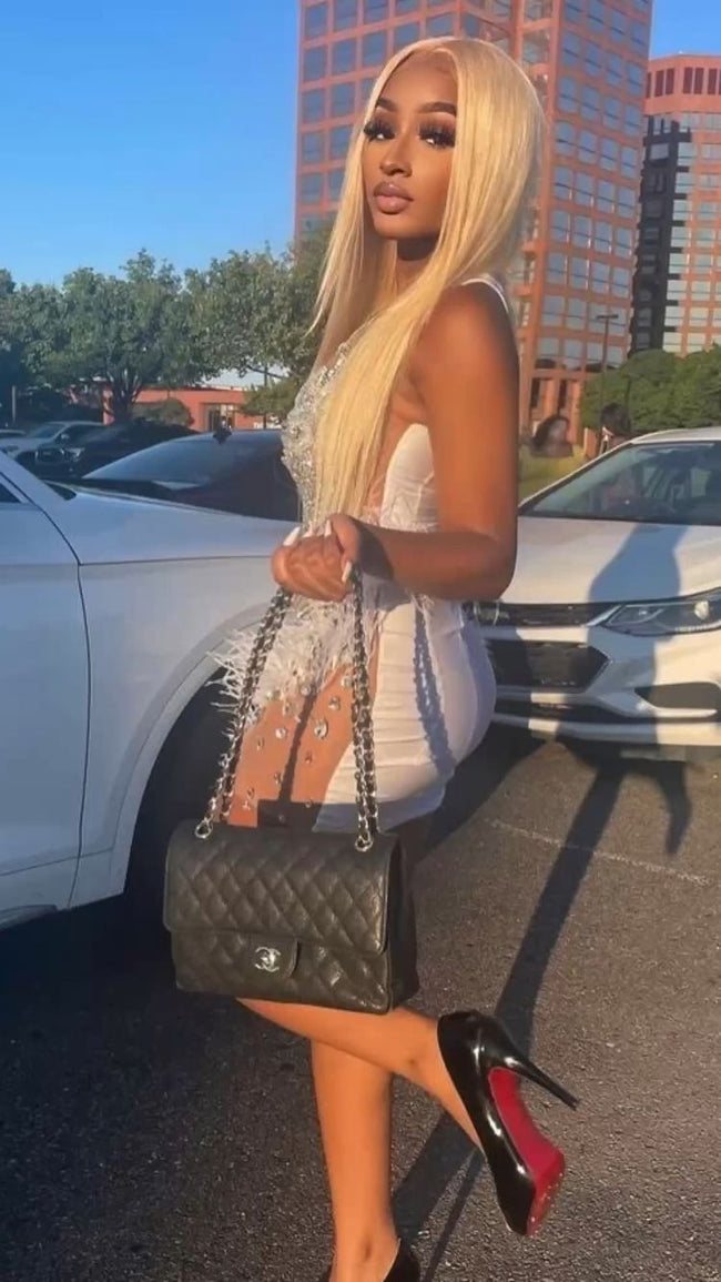 18th birthday outfit black girl homecoming dress luxurious beaded party dress Y959 Main Image