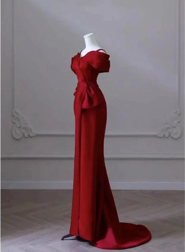 Elegant red evening dress women's dress high-end elegant dress Y6959 by simplepromdress