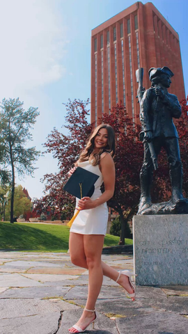 Cute White Graduation Dress White Homecoming Dress Y2162