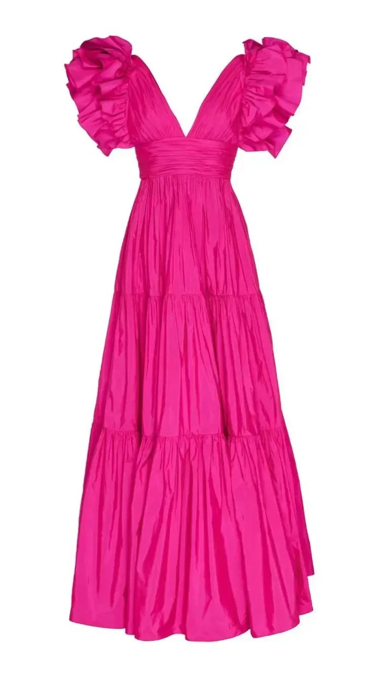 A Line Prom Dresses for Women V Neck Long Formal Evening Gowns Y3044 by simplepromdress