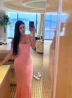 Light Skims Pink Bodycon Dress,Sexy Light Pink Evening Dress,Light Pink Maxi Dress Y4094 by simplepromdress