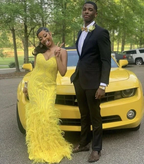 Elegant Yellow Sweetheart Neckline Prom Dress Yellow Evening Dress Y6503 by simplepromdress