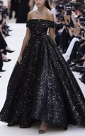 Sparkly Off The Black Sequins Prom Dress Formal Evening Dress Y8344 by simplepromdress