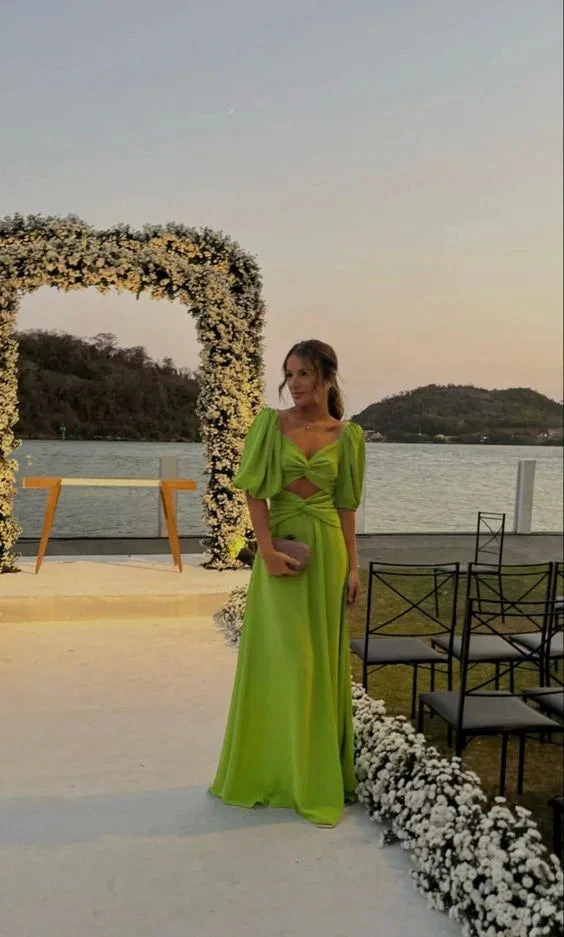 Green Long Prom Dresses,A-line Evening Gowns,Party Dresses Y2845 by simplepromdress
