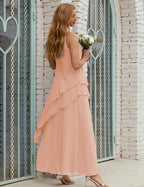 Chiffon Long Plus Size Mother of Bride Dresses Formal Bridesmaid Prom Gown SY28019