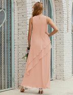 Chiffon Long Plus Size Mother of Bride Dresses Formal Bridesmaid Prom Gown SY28019