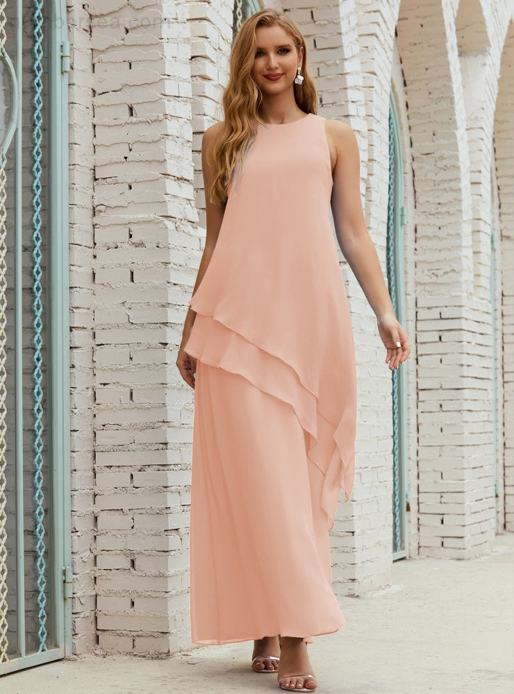 Chiffon Long Plus Size Mother of Bride Dresses Formal Bridesmaid Prom Gown SY28019