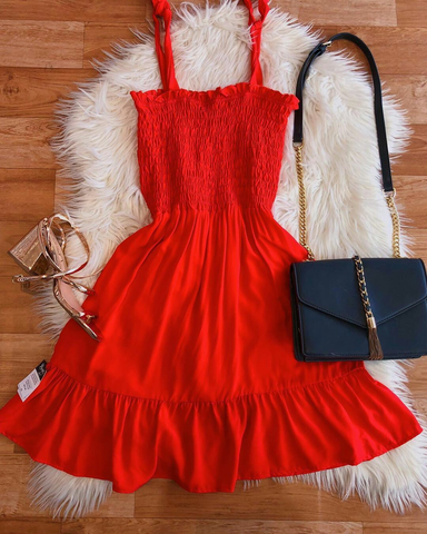 Cute A-line Hot Pink Homecoming Dress Hot Pink Summer Outfit Dress Y3094