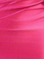 Fuchsia Sheath Off the Shoulder Short Satin Homecoming Dress by KissProm