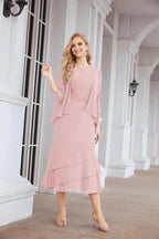 Sunnderly Two-Piece A-line Mother of The Bride Dress Formal Party Gown Dress SY28072 by numbersea