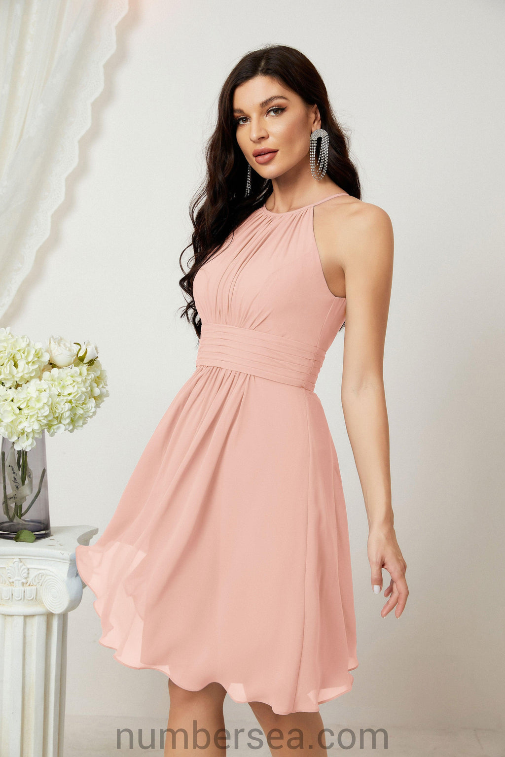 Halter Homecoming Dresses Formal Evening Party Cocktail Dress 28011 by numbersea