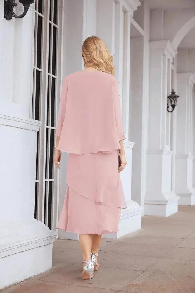 Sunnderly Two-Piece A-line Mother of The Bride Dress Formal Party Gown Dress SY28072 by numbersea