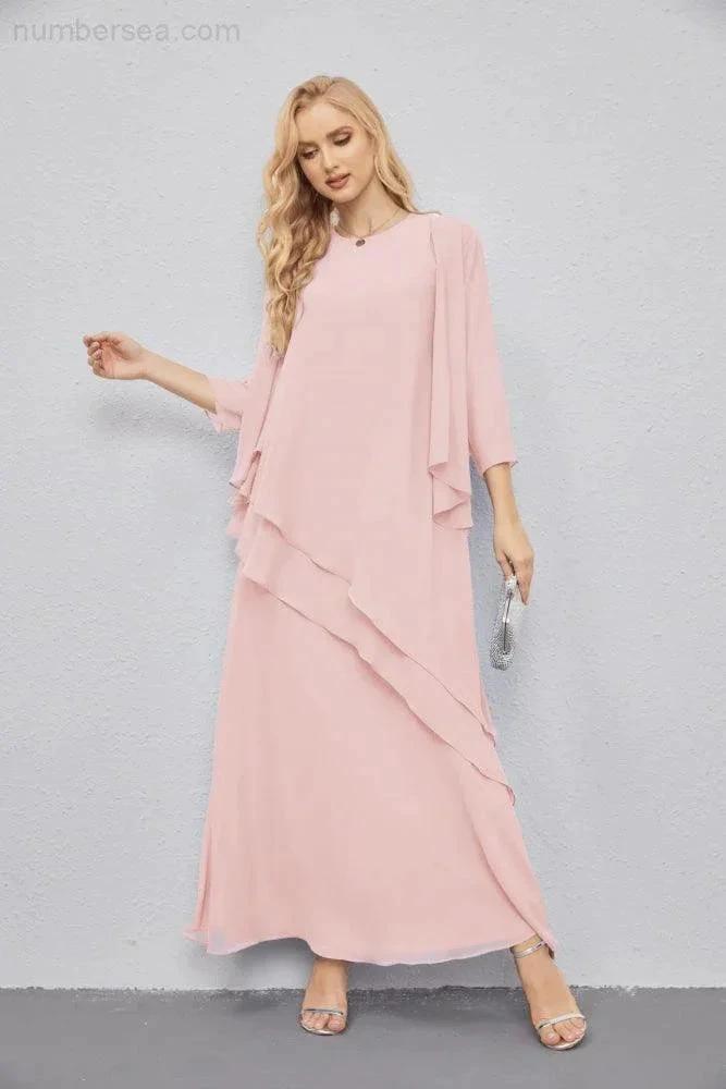 Mother of Bride Dresses with Open Front Lightweight Cardigan Formal Prom Gown 28081 by numbersea