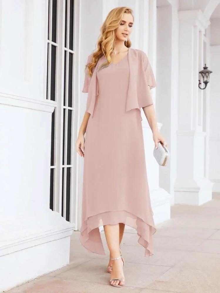 Sunnderly Two-Piece A-line Mother of The Bride Dress Formal Party Gown Dress SY28073 by numbersea