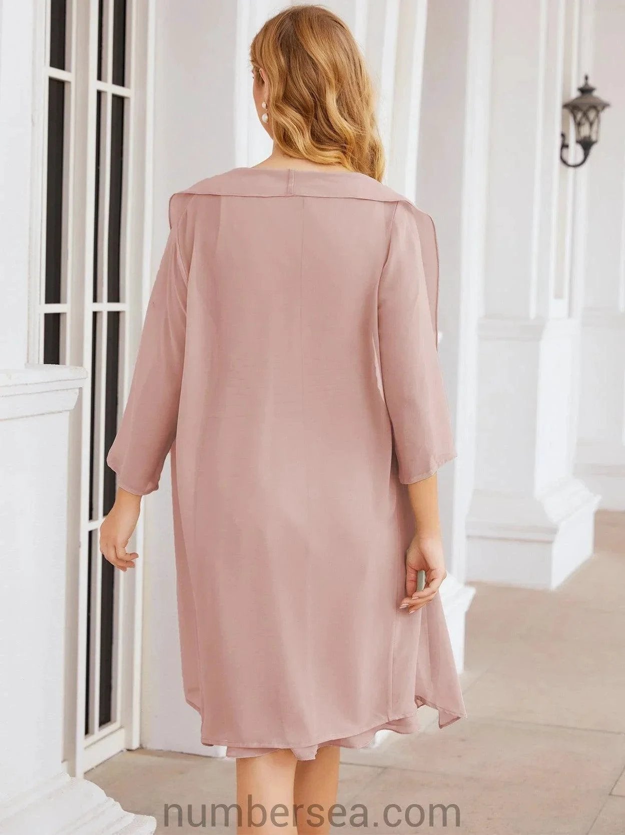 Sunnderly Mother of The Bride Dresses Prom Dress Casual Pleated Dress SY28065 by numbersea