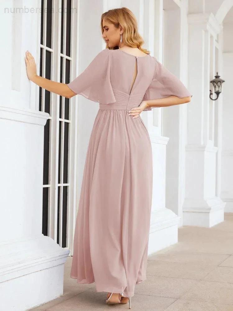 Numbersea Bridesmaid Dresses for Women Wedding Long Party Prom Dress 28068 by numbersea