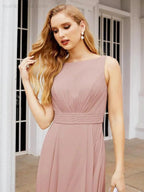 Numbersea Bridesmaid Dresses for Wedding Ruffles Long Formal Prom Gowns 28039 by numbersea
