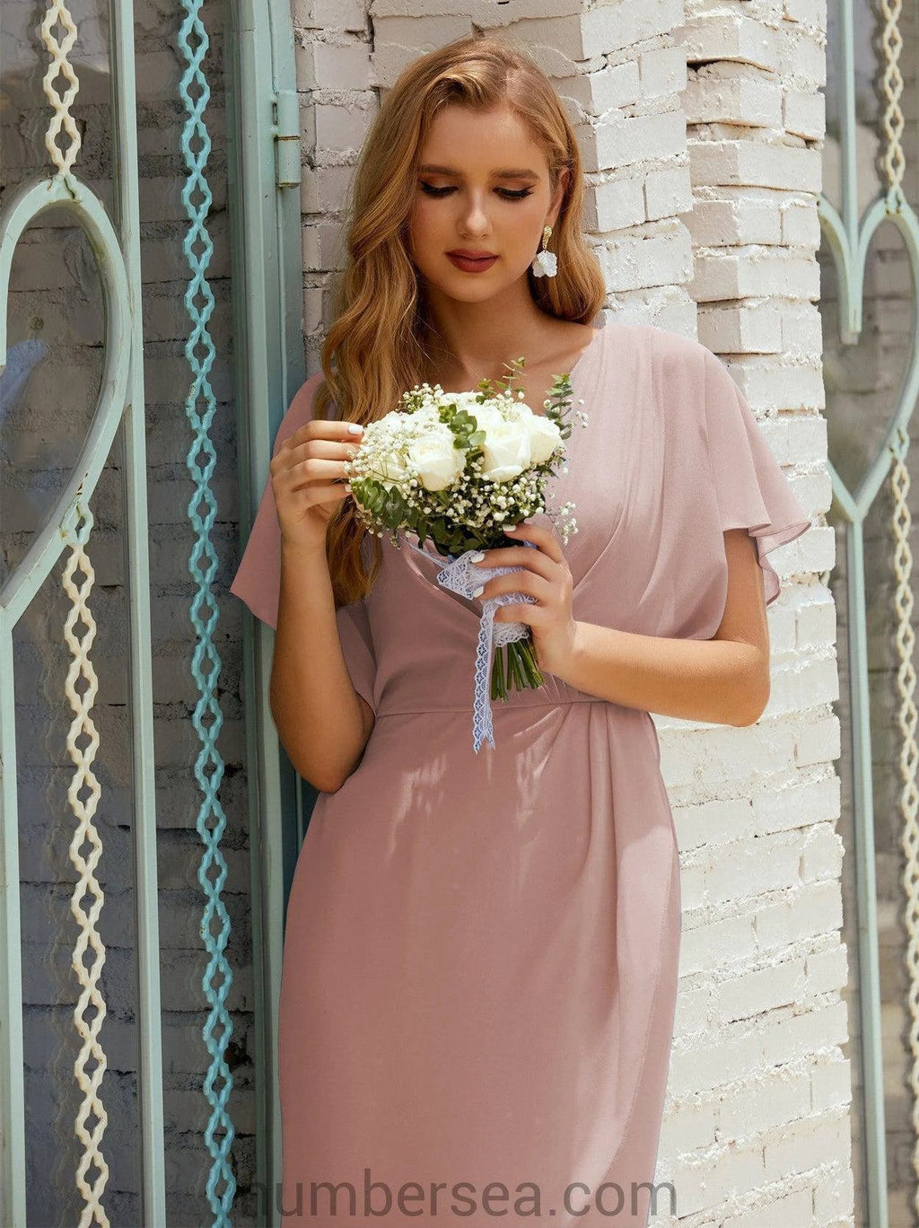 Homecoming Dresses Knee Length Sleeveless Prom Gowns 28021 by numbersea