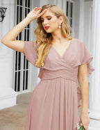 Numbersea Bridesmaid Dresses Backless Formal Prom Gowns for Evening Party Mother of The Bride Dress 28040 by numbersea