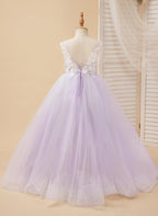 Enchanted Princess Tulle and Lace  Flower Girl Dress - photo 2