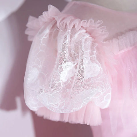 Hermosos vestidos de quinceañera rosas de lujo, mangas abullonadas, vestido de fiesta plisado clásico con cremallera en la espalda, vestido de baile Y2588