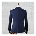 Striped suit men's suit business formal groomsman's suit wedding suit groom's suit jacket men's short drama suit by 男装