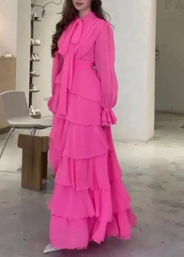 Fashion Chiffon Layered Ruffled Long Prom Dress Elegant Party Evening Dress Y7617 by simplepromdress