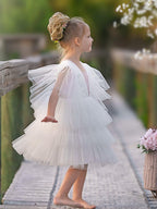 Enchanted Garden Fairy Elegant Tulle Toddler Flower Girl Dress - photo 4