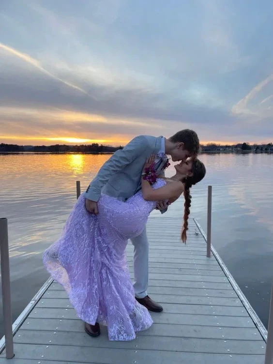 Elegant Purple Mermaid Prom Dress Purple Evening Dress Y6725 by simplepromdress