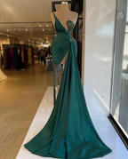 Green dresses for women party mermaid beaded sexy evening dresses short Y129 by simplepromdress