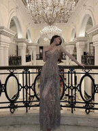Sexy Spaghetti Straps V Neck Evening Dress Charming A-line Prom Dress Y1453 by simplepromdress