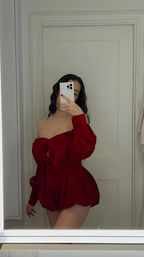 Red Velvet Off The Shoulder Mini Homecoming Dress Y4184 by simplepromdress