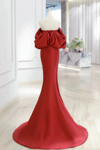 Charming Mermaid Satin Prom Dress Vintage Evening Dress Y4371 by simplepromdress