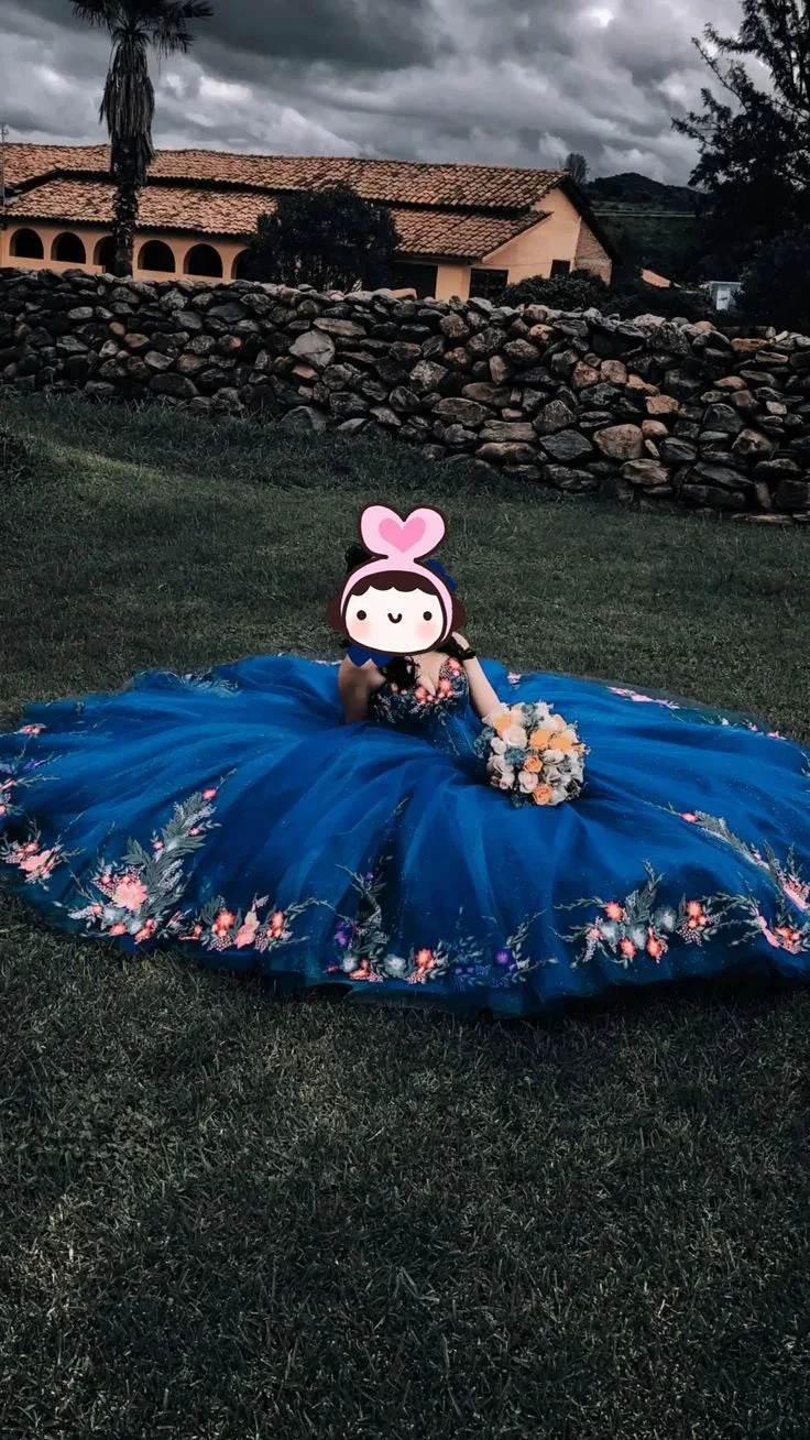 Luxury Navy Blue Quinceanera Dresses,Sweet 16 Dress,Chic Ball Gown Y4922 by simplepromdress
