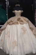 Luxury Quinceanera Dresses Applique Corset Ball Gown Prom Sweet 16 Dress Y4144 by simplepromdress