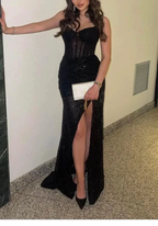 Charming Black Mermaid Prom Dress Black Evening Dress Y4331 by simplepromdress