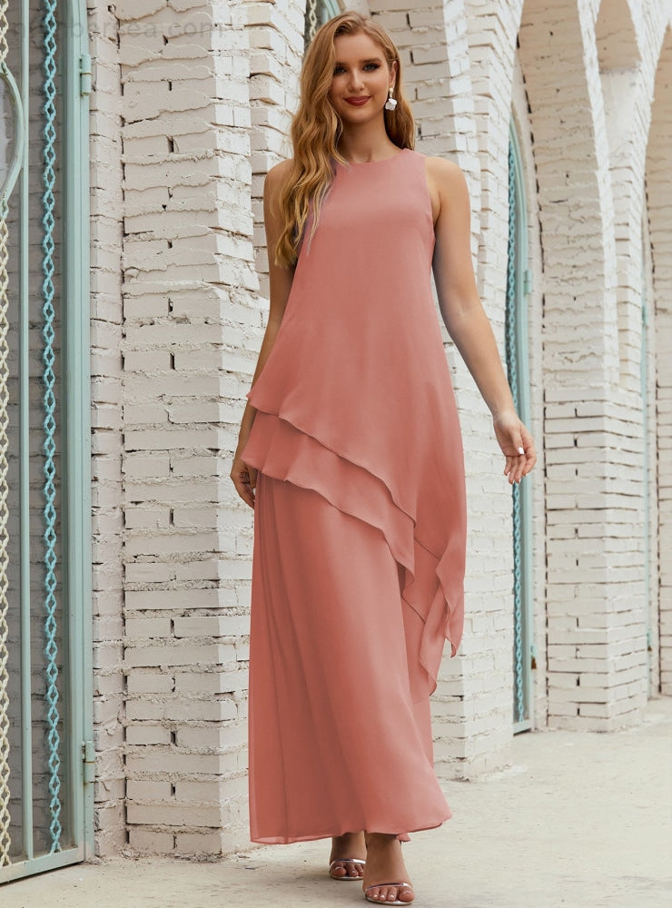 Chiffon Long Plus Size Mother of Bride Dresses Formal Bridesmaid Prom Gown SY28019