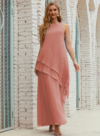 Chiffon Long Plus Size Mother of Bride Dresses Formal Bridesmaid Prom Gown SY28019