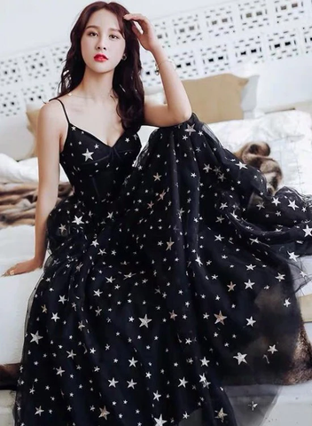 Sexy Black Sweetheart Tulle Long Party Dress Chic Black Evening Dress Prom Dress Y1159