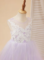 Enchanted Princess Tulle and Lace  Flower Girl Dress - photo 4