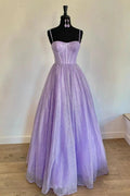 Lavender Straps Long Formal Dress SYP85 by vivymakudress