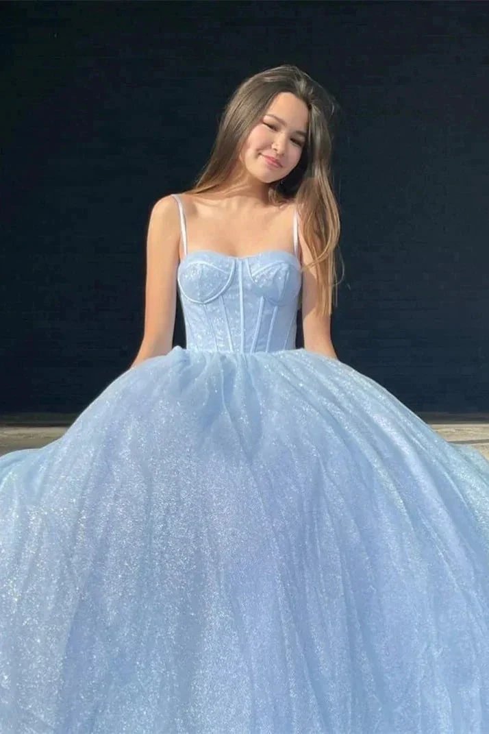 Lavender Straps Long Formal Dress SYP85 by vivymakudress